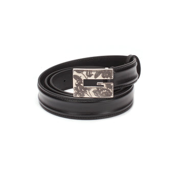 GUCCI Leather G Buckle Belt