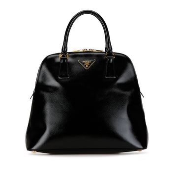 PRADA Saffiano Vernice Promenade Satchel