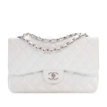 CHANEL Jumbo Classic Caviar Double Flap Shoulder Bag