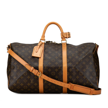 LOUIS VUITTON Monogram Keepall Bandouliere 50 Travel Bag