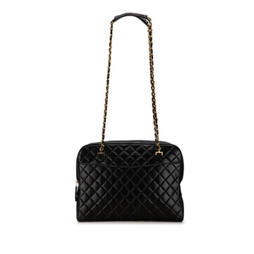 CHANEL Quilted Lambskin Chain Shoulder Bag