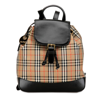 BURBERRY Haymarket Check Canvas Backpack