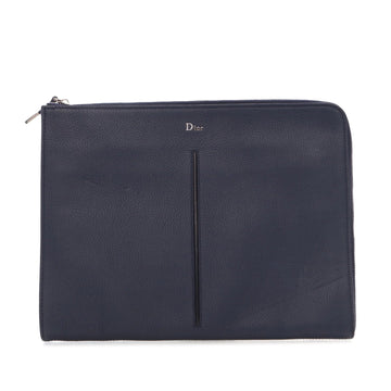 DIOR Leather Document Case Clutch Bag