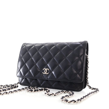 CHANEL CC Classic Lambskin Wallet On Chain Crossbody Bag