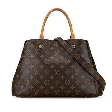 LOUIS VUITTON Monogram Montaigne MM Satchel