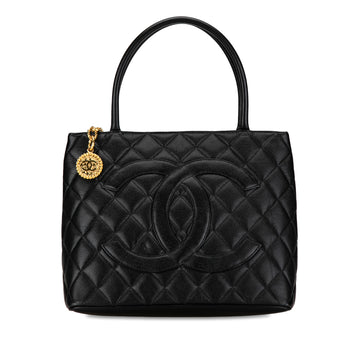 CHANEL Caviar Medallion Tote Tote Bag