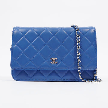 Chanel Wallet on Chain Blue Calfskin Leather