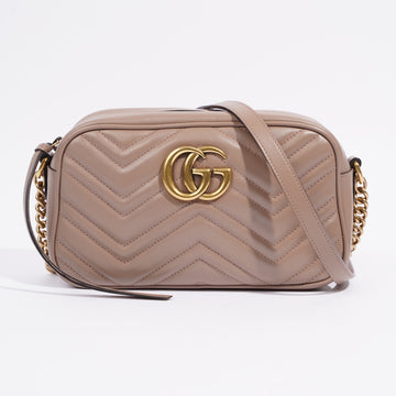 Gucci Marmont Zip Dusty Pink Matelasse Leather Small