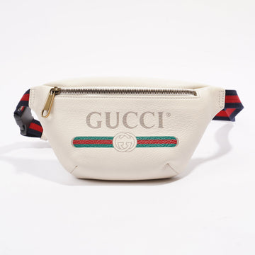 Gucci Mini Sling Bumbag Cream / Red / Navy Leather