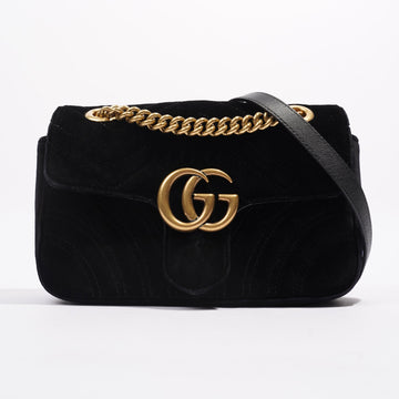 Gucci Marmont Black Velvet Mini