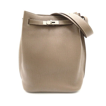 Hermes Taurillon Clemence So Kelly 22 Shoulder Bag