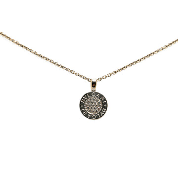 BVLGARI18K Diamond   Pave Necklace