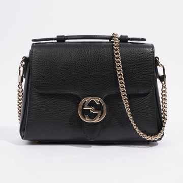 Gucci Interlocking G Bag Black Leather Medium
