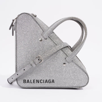 Balenciaga Triangle Bag Silver Glitter