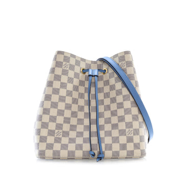 LOUIS VUITTON Damier Azur Neonoe MM Bucket Bag