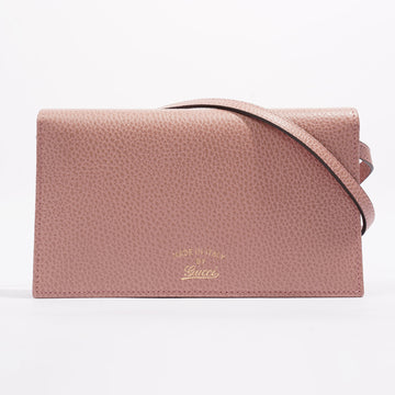 Gucci Swing Shoulder Bag Pink Leather