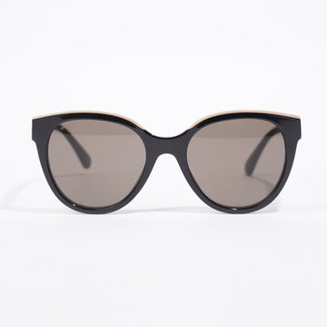 Chanel 5414 Sunglasses Black / Beige Acetate 140mm