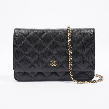 Chanel Wallet On Chain Black Caviar Leather