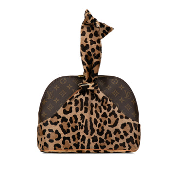 LOUIS VUITTON Azzedine Alaia Monogram Leopard Alma Handbag