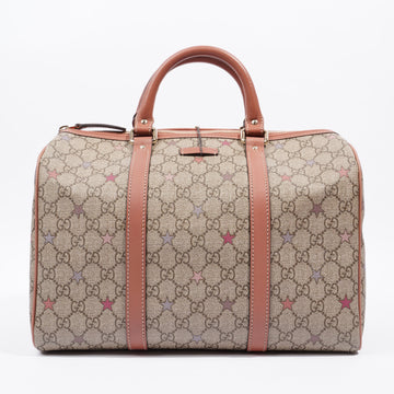 Gucci GG Supreme Stars Joy Boston Beige / Dusty Pink Coated Canvas Medium