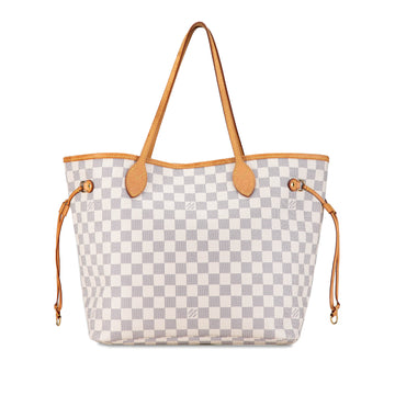 LOUIS VUITTON Damier Azur Neverfull MM Tote Bag