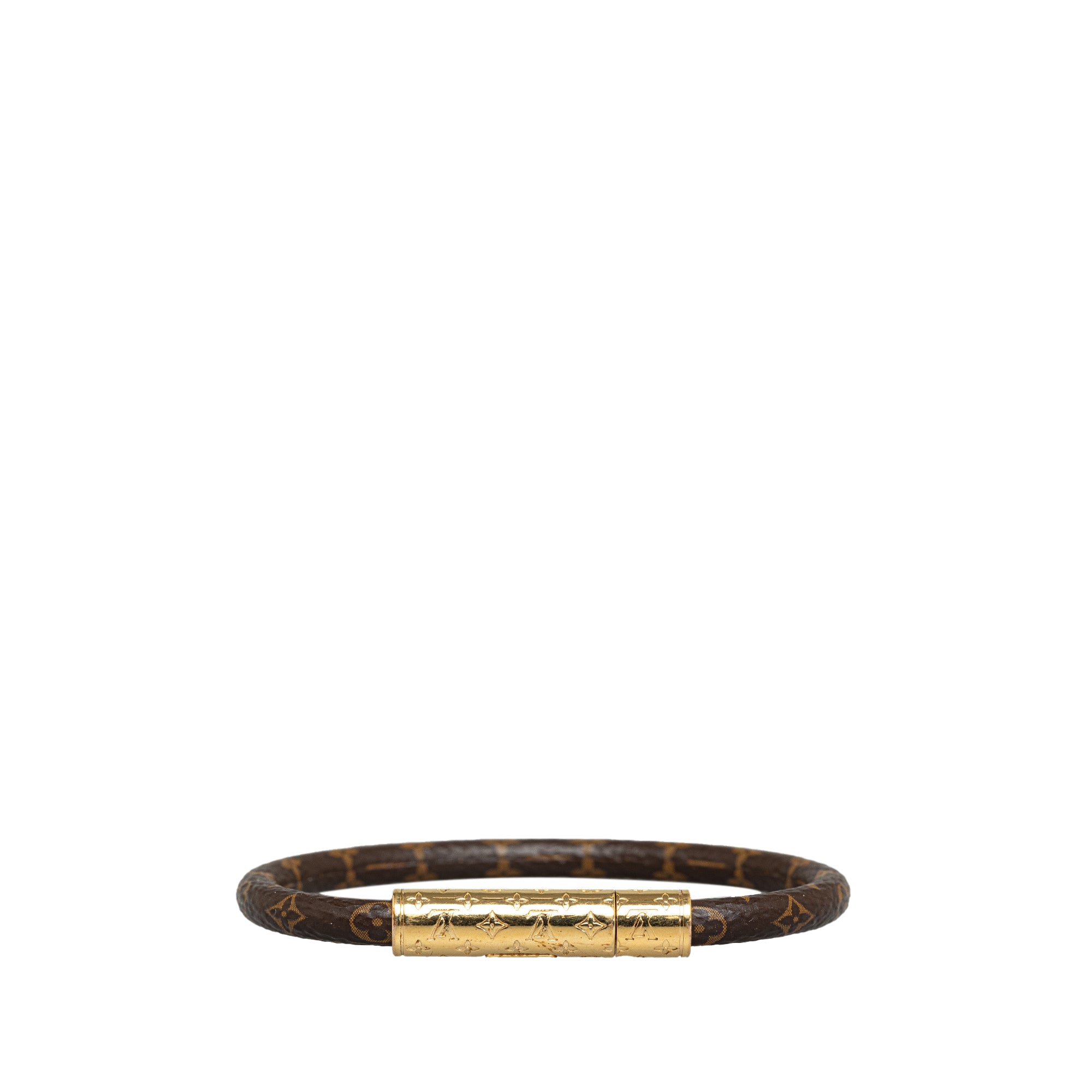 LOUIS VUITTON Monogram Brasserie LV Confidential Bracelet