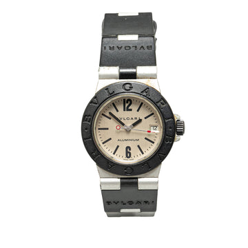 BVLGARI Quartz Aluminum and Rubber Diagono Watch