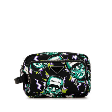 PRADA x Universal Studios Tessuto Frankenstein Pouch Clutch Bag