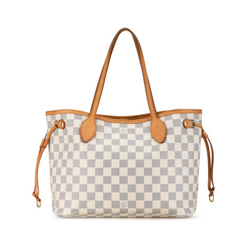 LOUIS VUITTON Damier Azur Neverfull PM Tote Bag