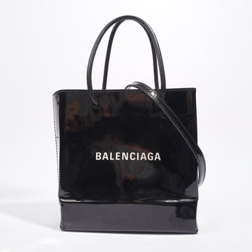 Balenciaga Shopper Tote Black Patent Leather XXS