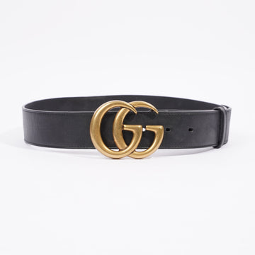 Gucci GG Marmont Belt Black / Gold Buckle Leather 75cm 30