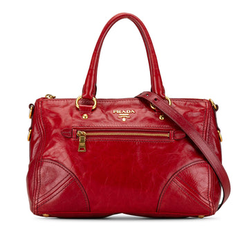 PRADA Vitello Shine Satchel