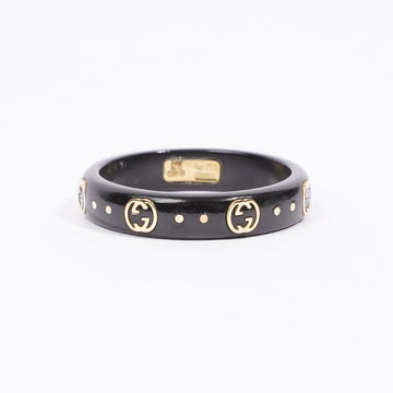 Gucci Corundum Ring Black / Gold Yellow Gold 14