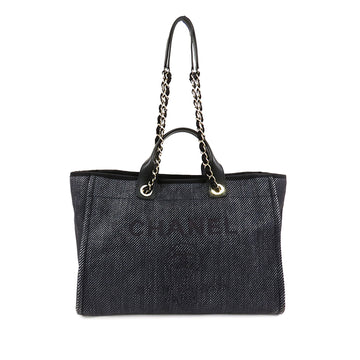 CHANEL Large Canvas Deauville Satchel