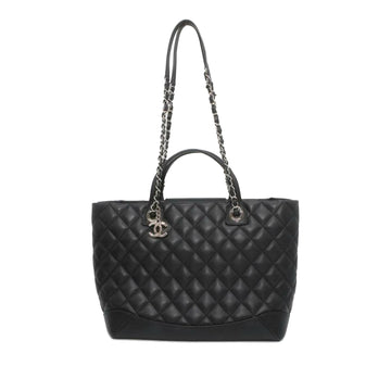 CHANEL Small Quilted Calfskin Easy Shopping Tote Satchel