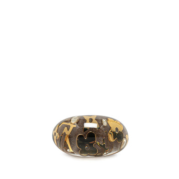 LOUIS VUITTON Resin Crystal Inclusion Ring Costume Ring