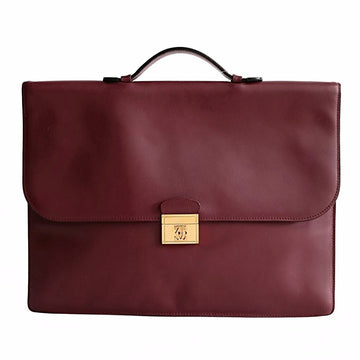 CARTIER Cartier Vintage Must de Cartier work bag in burgundy leather
