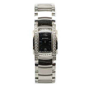 BVLGARI Quartz Stainless Steel with Diamonds Assioma Watch