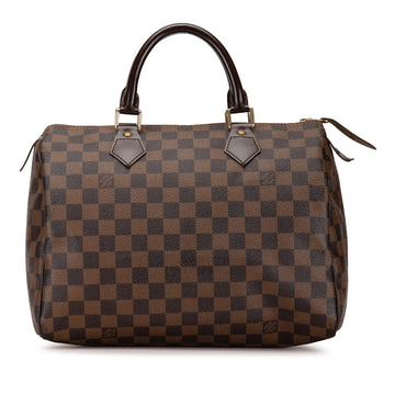 LOUIS VUITTON Damier Ebene Speedy 30 Boston Bag