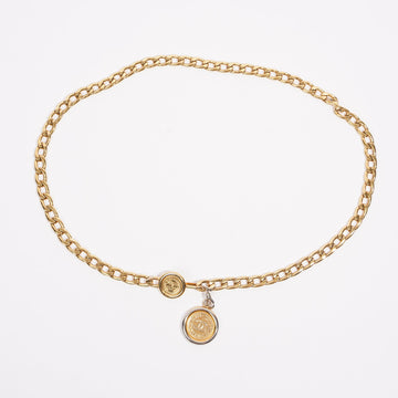 Chanel Vintage Medallion Belt Gold Base Metal