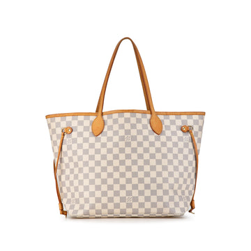 LOUIS VUITTON Damier Azur Neverfull MM Tote Bag