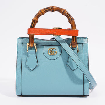 Gucci Diana Mini Tote Bag Baby Blue Leather