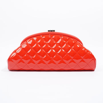 Chanel Timeless Clutch Red Patent Leather