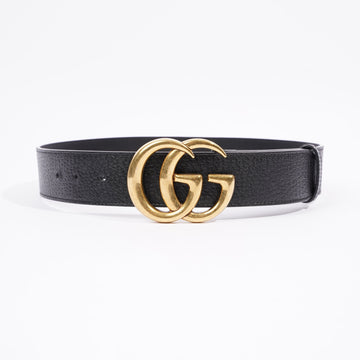 Gucci Marmont Belt Black / Gold Leather 70cm 28
