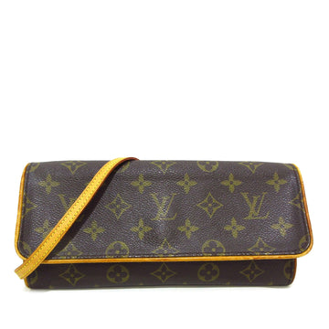 LOUIS VUITTON Monogram Pochette Twin GM Crossbody Bag