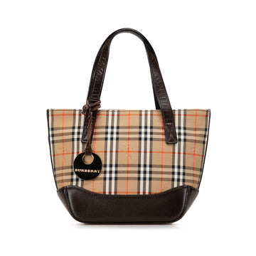 BURBERRY Haymarket Check Handbag