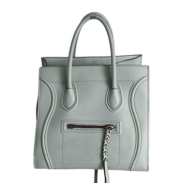 CeLINE Celine Luggage handbag in powder blue leather