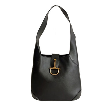 CeLINE Celine vintage black leather shoulder bag