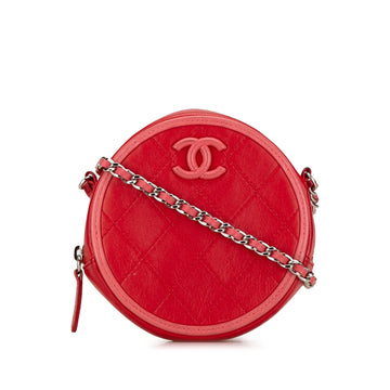 CHANEL Lambskin Color Pop CC Round Crossbody Crossbody Bag