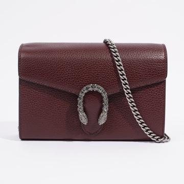 Gucci Dionysus Mini Chain Burgundy Leather